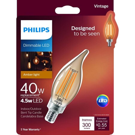 Philips 40W Led Ba11 2000K Dim 537613